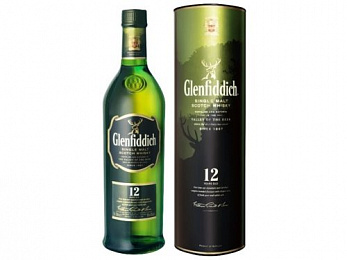 Виски «Гленфиддик (односолодовый) 12 лет» 0.5L